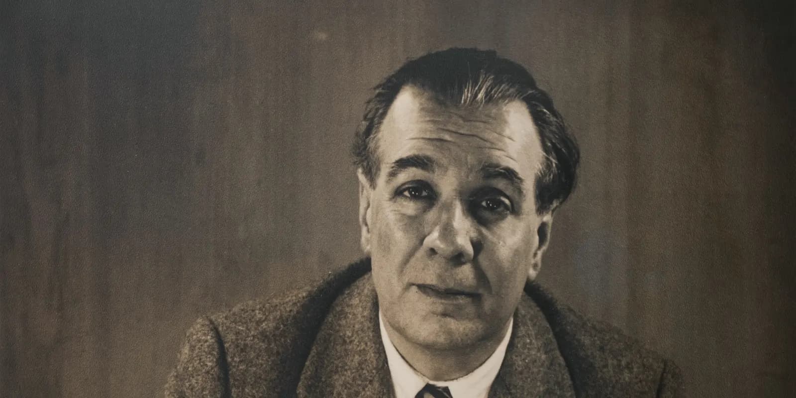 Retrato de Jorge Luis Borges: cómo aprendió alemán leyendo a Heine
